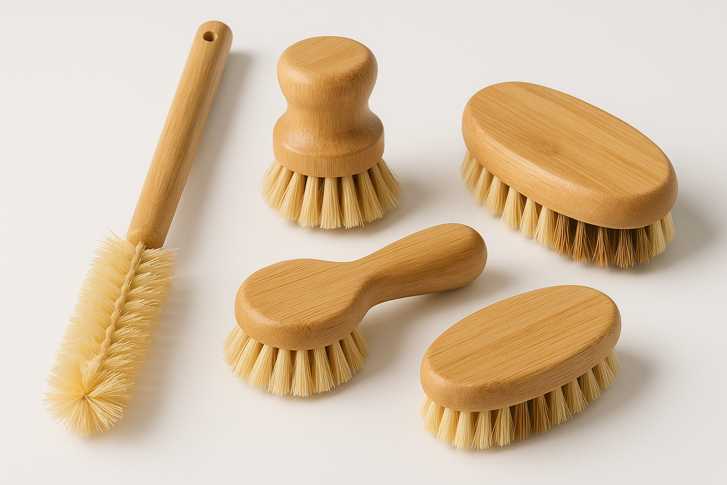 brushes usable in kitchen made up by bamboo