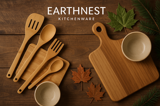 make background image for ecofrindly sustainable locally canadian produced earthnest kitchenware